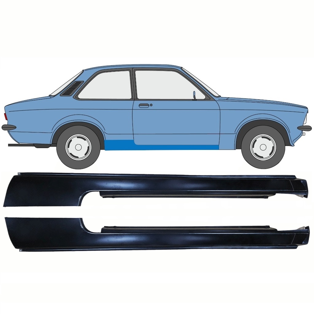 Opel Kadett C 1973 1979 Reparationsdel Til Dørpanel Sæt