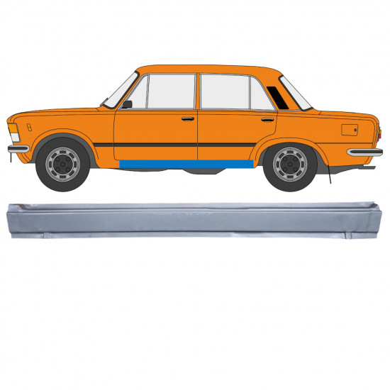 FIAT 125P 1968-1991 REPARATIONSDEL TIL DØRPANEL / VENSTRE