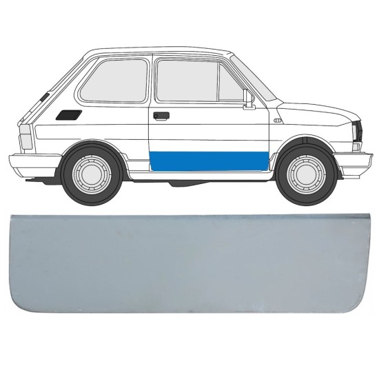Reparationspanel til dør til Fiat 126p 1972-2000 / Højre 17260