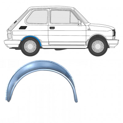 Bagskærm reparationspanel til Fiat 126p 1972-2000 / Højre 7579