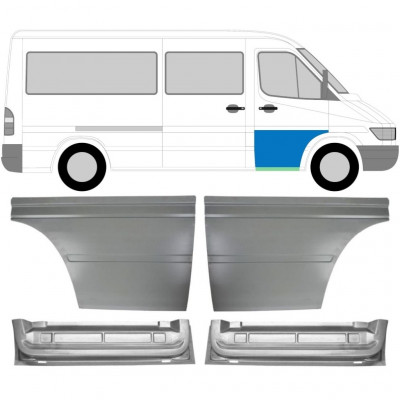 MERCEDES SPRINTER 1995-2006 FRONT DØR INDRE + YDRE MONTERINGSDELE / SÆT