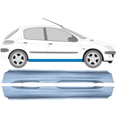 Dørpanel til Peugeot 206 206+ 1998-2012 / Venstre+Højre / Sæt 9247