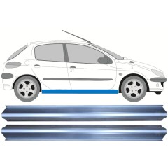 Dørpanel reparationsplade til Peugeot 206 206+ 1998-2012 / Venstre = Højre (symmetrisk) / Sæt 9958