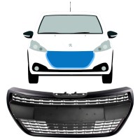 Sort grill til Peugeot 208 2012-2019 ALLURE / Sæt 7537