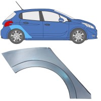 Bagskærm reparationspanel til Peugeot 208 2012-2019 / Højre 16316