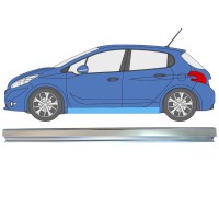 Dørpanel reparationsplade til Peugeot 208 2012-2019 / Venstre 16314