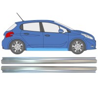 Dørpanel reparationsplade til Peugeot 208 2012-2019 / Venstre+Højre / Sæt 16315