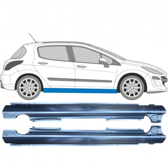 Dørpanel til Peugeot 308 2007-2013 / Sæt 11616