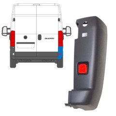 Bageste stødfangerhjørne med reflekslampe til Peugeot Boxer 2006-2018 / Højre / Sæt 14034