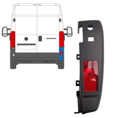 Bageste stødfangerhjørne med lampe til Peugeot Boxer 2006-2018 / Højre / Sæt 14095