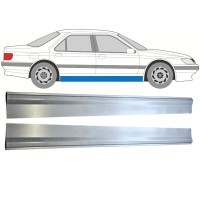 Reparationsplade til nederste del af dørpanel til Peugeot 605 1989-1999 / Venstre+Højre / Sæt 15219