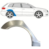 Bagskærm reparationspanel til Audi A3 8P 2003-2012 / Højre 15208