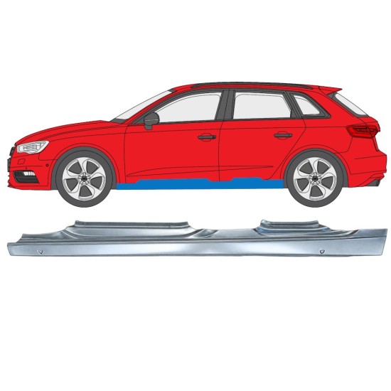 Dørpanel til Audi A3 8V 2012-2020 / Venstre / HATCHBACK 17284