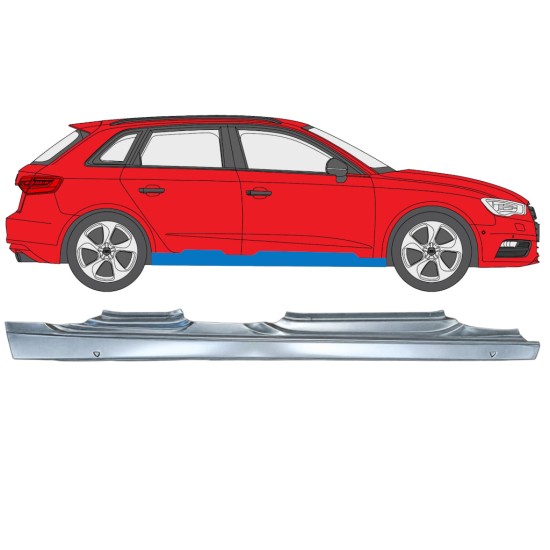 Dørpanel til Audi A3 8V 2012-2020 / Højre / HATCHBACK 17283