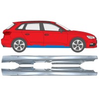 Dørpanel til Audi A3 8V 2012-2020 / Venstre+Højre / HATCHBACK / Sæt 17285