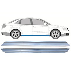 Dørpanel reparationsplade til Audi A4 B6 2000-2004 / Venstre = Højre (symmetrisk) / Sæt 9759