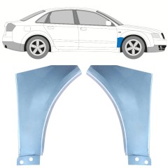 Skærmkant reparationsplade til Audi A4 B6 2000-2004 / Venstre+Højre / Sæt 9150