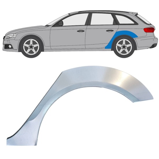 Bagskærm reparationspanel til Audi A4 B8 2007-2016 / Venstre 16323