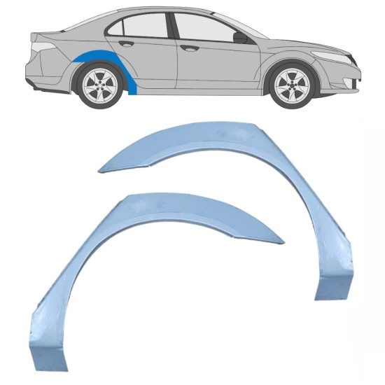 Bagskærm reparationspanel til Honda Accord 2008-2016 / Venstre+Højre / Sæt 16289