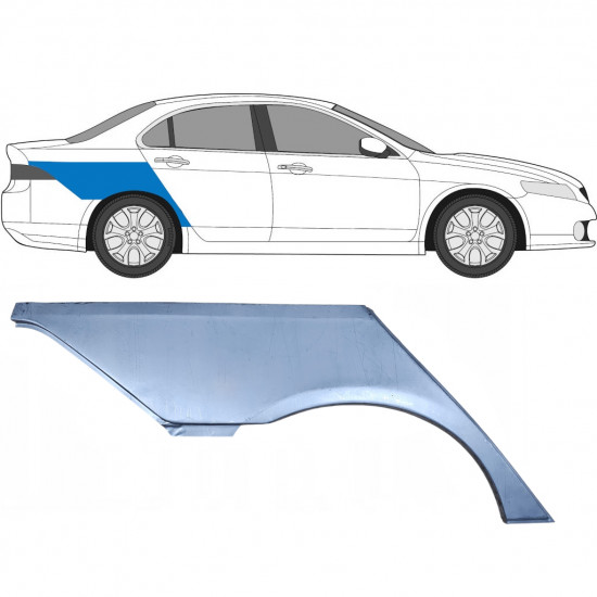 Bagskærm reparationspanel til Honda Accord 2002-2008  / Højre / SEDAN 5249