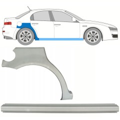 Dørpanel og bagskærm reparationspanel til Alfa Romeo 159 2005-2012 / Højre / Sæt 10316