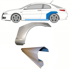 Dørpanel og bagskærm reparationspanel til Alfa Romeo GT 2003-2010 / Venstre / Sæt 8702