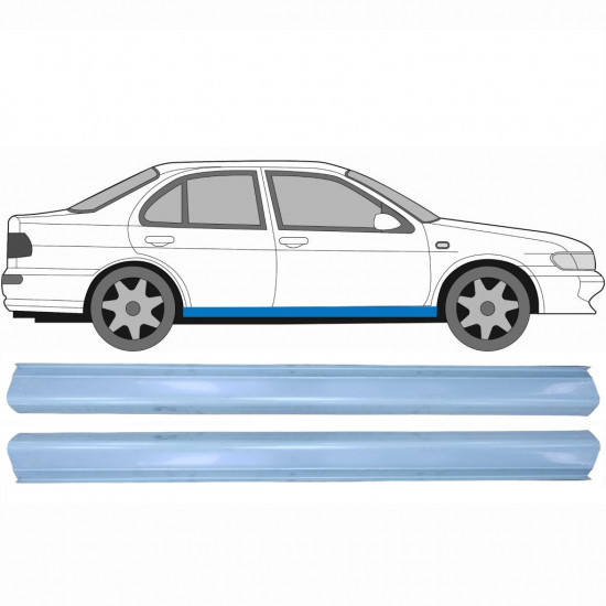 Dørpanel reparationsplade til Nissan Almera 1995-1999 / Venstre = Højre (symmetrisk) / Sæt 10568