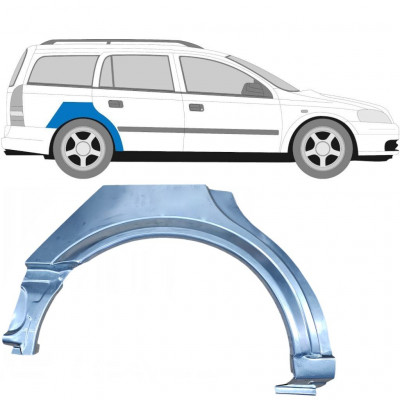 Bagskærm reparationspanel til Opel Astra 1998-2009 / Højre / COMBI 6860