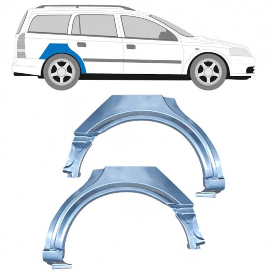 Bagskærm reparationspanel til Opel Astra 1998-2009 / Venstre+Højre / COMBI / Sæt 10434