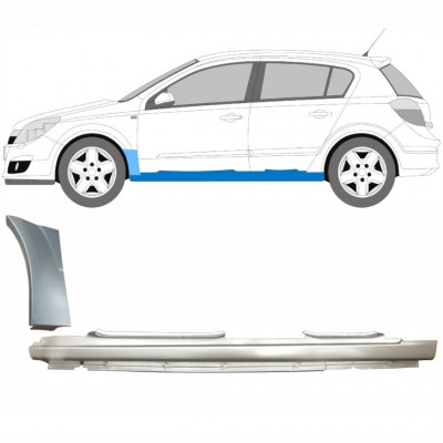 OPEL ASTRA 2003-2014 REPARATIONSSÆT TIL FRONTVINGE + REPARATIONSDEL TIL DØRPANEL / VENSTRE