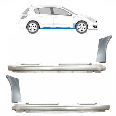 Dørpanel + reparationsplade til forskærm til Opel Astra H 2003-2014 / Sæt 11163