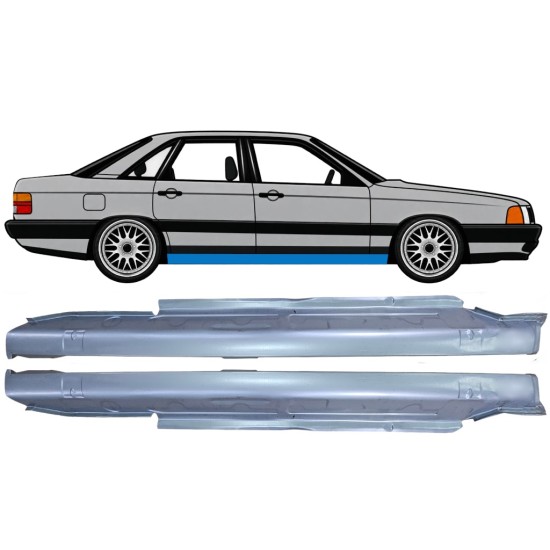 Dørpanel til Audi 100 C3 1982-1990 / Venstre+Højre / Sæt 6418