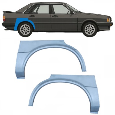 Bagskærm reparationspanel til Audi 80 B2 1978-1986 / Venstre+Højre / Sæt 10505