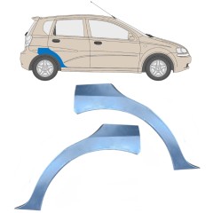 Bagskærm reparationspanel til Chevrolet Aveo 2003-2006 / Venstre+Højre / HATCHBACK / Sæt 6433