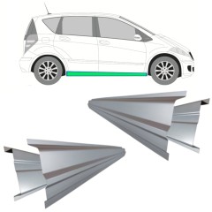 Dørpanel reparationsplade indre + ydre til Mercedes A-Class W169 2004-2012 / Venstre+Højre / Sæt 11157