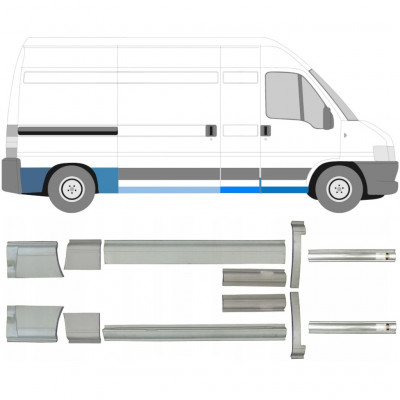 FIAT DUCATO BOXER RELAY LANG AKSELAFSTAND 1994- REPARATIONSDEL TIL DØRPANEL REPARATIONSDEL TIL BAGSKÆRM / SÆT