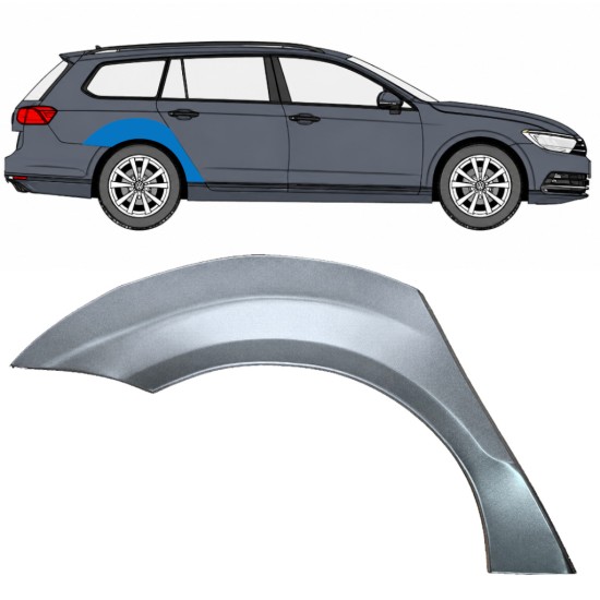 Bagskærm reparationspanel til Volkswagen Passat B7 2010-2015 / Højre / COMBI 16972