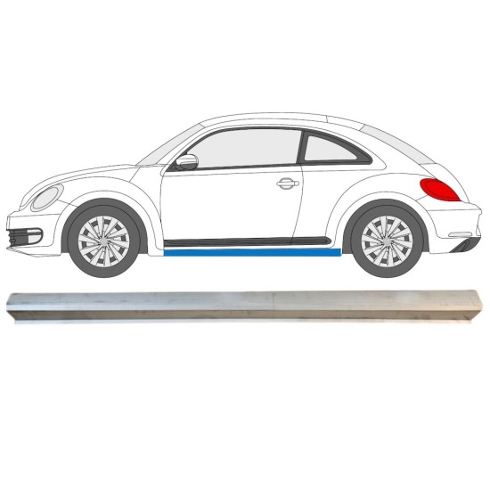 Reparationsplade til nederste del af dørpanel til Volkswagen Beetle 2011-2019 / Venstre 15096 Reparationsplade til nederste del af dørpanel til Volkswagen Beetle 2011-2019 / Venstre 15096