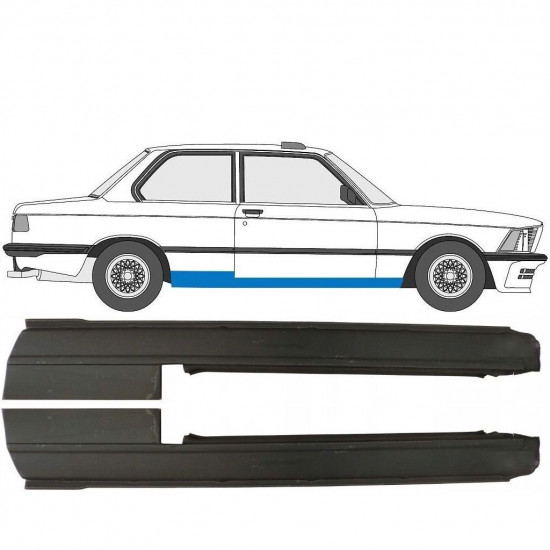 BMW 3 E21 1975-1984 2 DØR FULD REPARATIONSDEL TIL DØRPANEL / PAIR