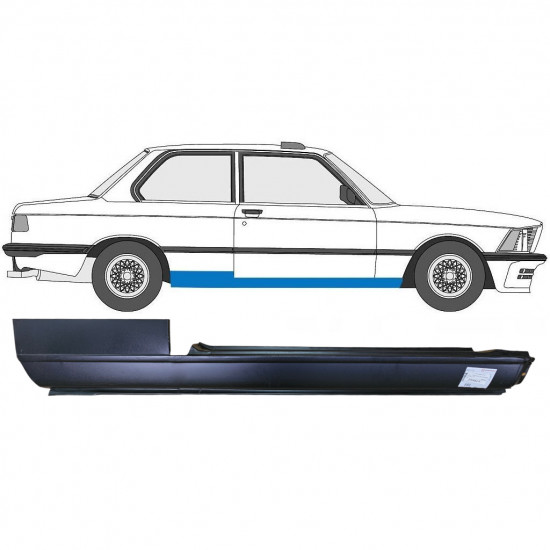 BMW 3 E21 1975-1984 2 DØR FULD REPARATIONSDEL TIL DØRPANEL / HØJRE