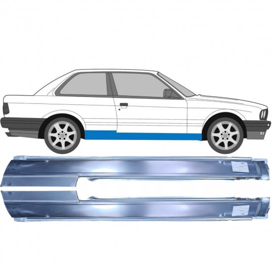 BMW 3 E30 1982-1994 2 DØR FULD REPARATIONSDEL TIL DØRPANEL / PAIR