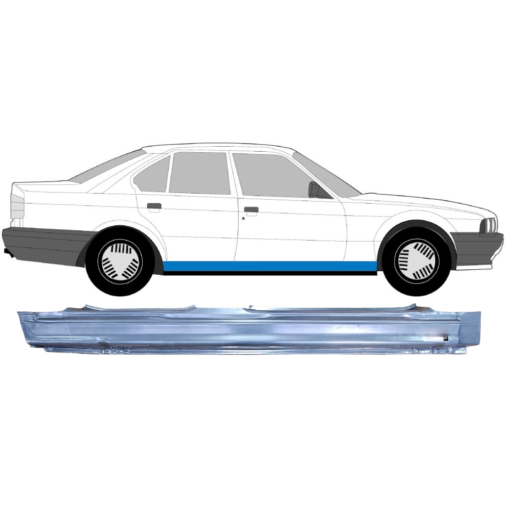 BMW 5 E34 1987-1996 SEDAN STATIONCAR FULD REPARATIONSDEL TIL DØRPANEL / PAIR