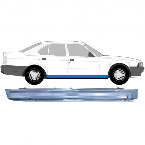 BMW 5 E34 1987-1996 FULD REPARATIONSDEL TIL DØRPANEL / HØJRE