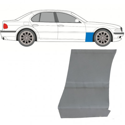 Skærmkant reparationsplade til BMW 7 E38 1994-2001 / Højre 11785