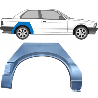 Bagskærm reparationspanel til BMW 3 E30 1987-1994 / Højre 6385