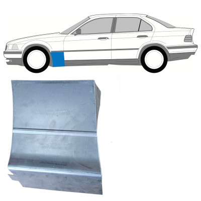 Skærmkant reparationsplade til BMW E36 3 Limo/ 1990-2000 / Venstre / COMBI 7812