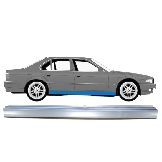 Dørpanel reparationsplade til BMW 7 E38 1994-2001 / Venstre = Højre (symmetrisk) 14833
