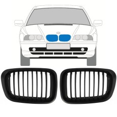 Grill til BMW 3 E46 1998-2006 / Venstre+Højre / Sæt 11128