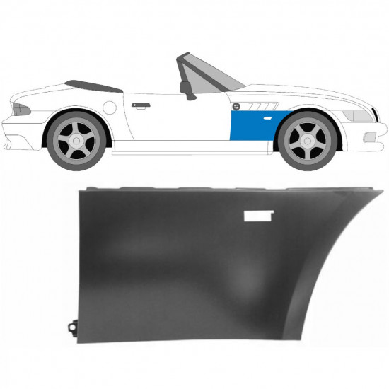 Forskærm til BMW Z3 1995-2003 / Højre / COUPE / ROADSTER 6460