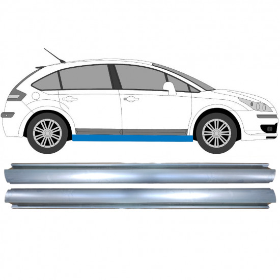 Dørpanel reparationsplade til Citroen C4 2004-2011 / Venstre = Højre (symmetrisk) / Sæt 9520